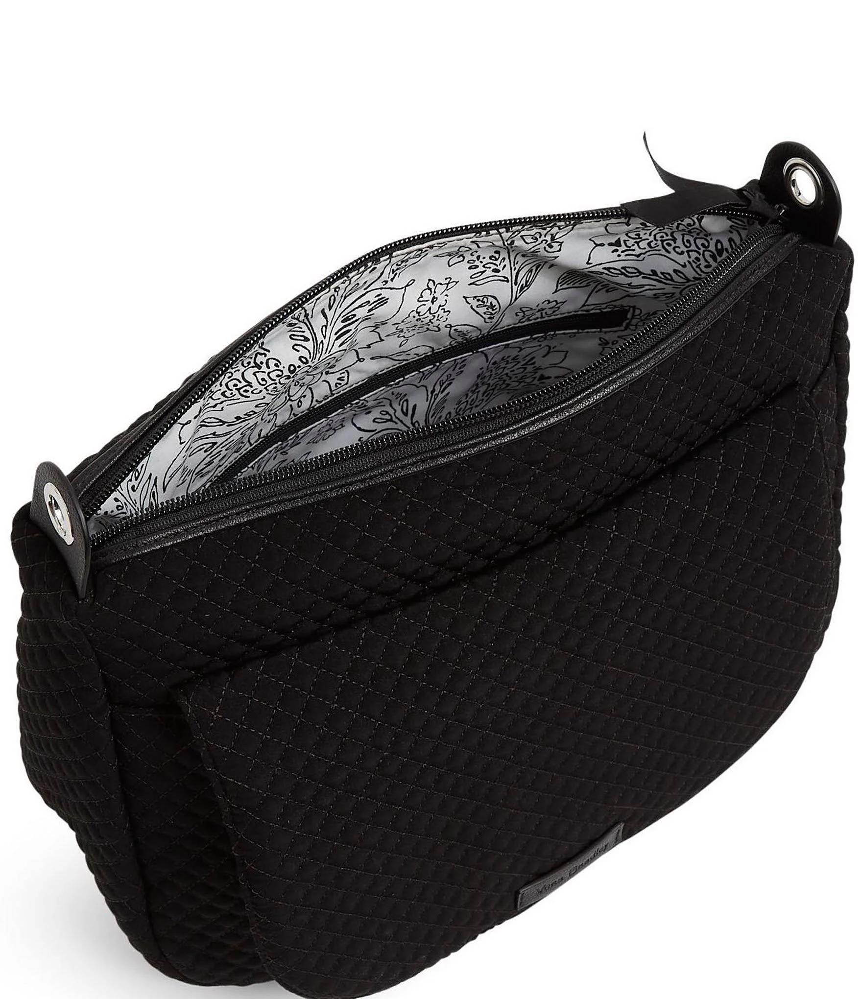 Vera Bradley Microfiber Collection Carson Shoulder Bag - Classic Black