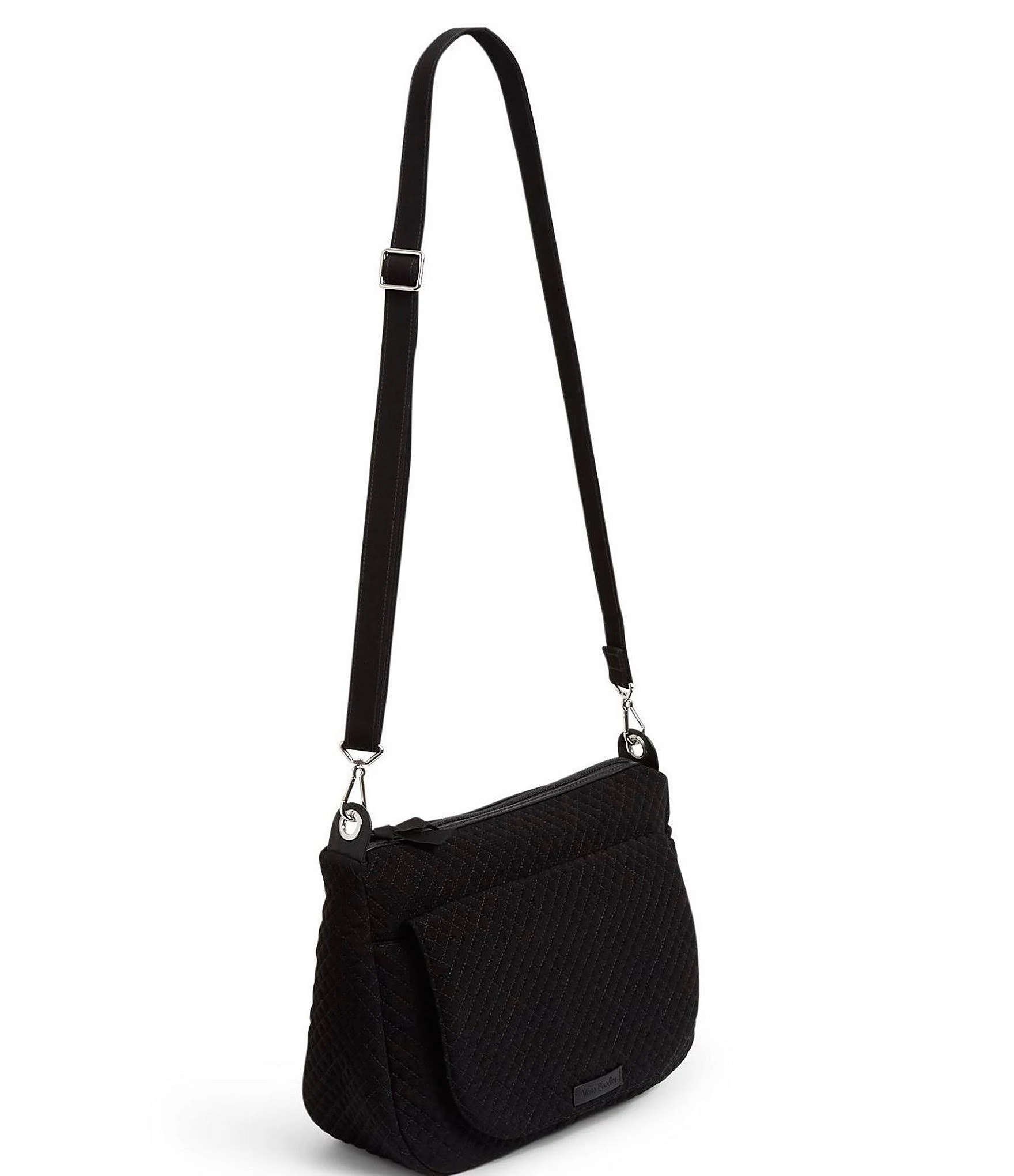 Vera Bradley Microfiber Collection Carson Shoulder Bag - Classic Black