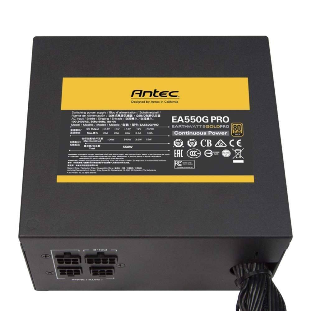 Antec EarthWatts Gold EA550G PRO Power Supply - 80 PLUS Gold - 550W
