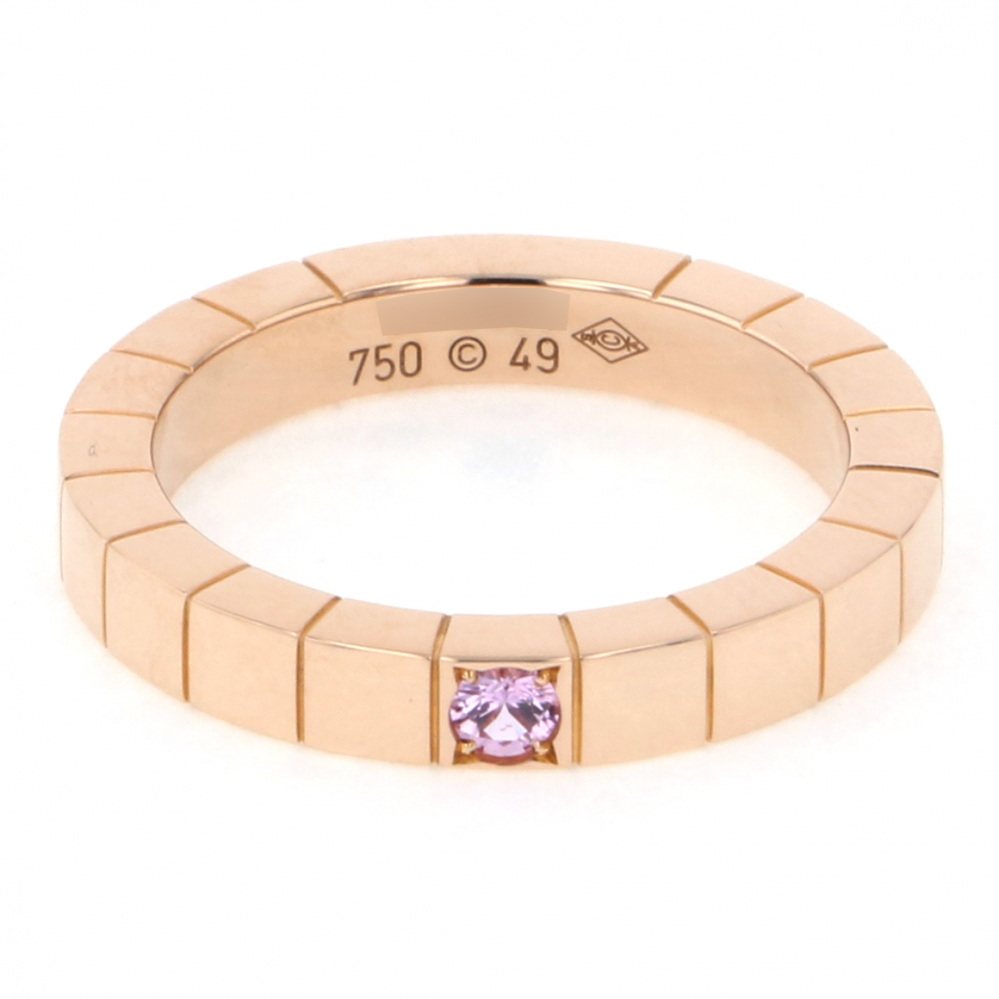 Cartier Laniere Ring 18K Rose Gold Sapphire
