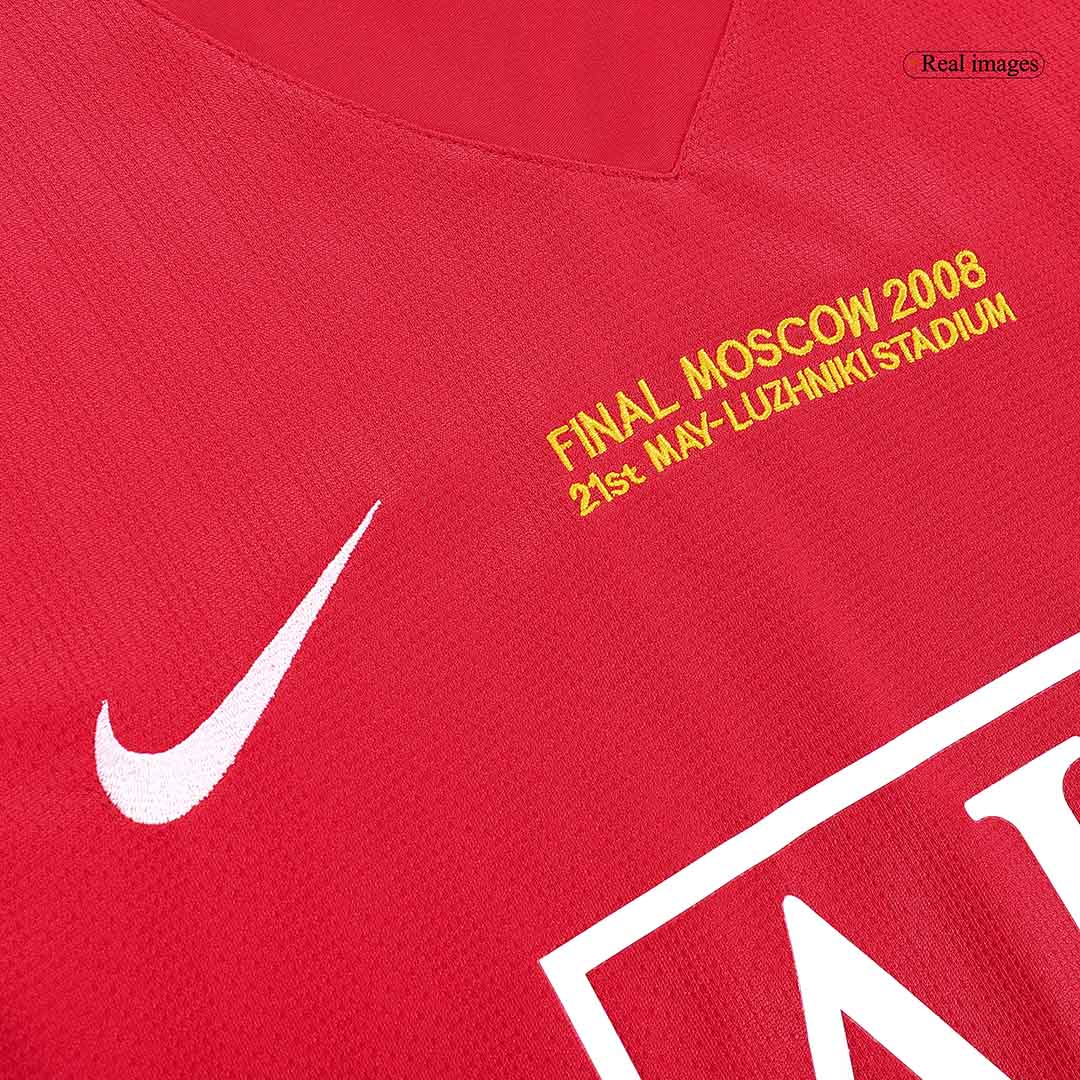 Retro Soccer Jersey ROONEY #10 Manchester United Home Long Sleeve 2007/08 - UCL Final