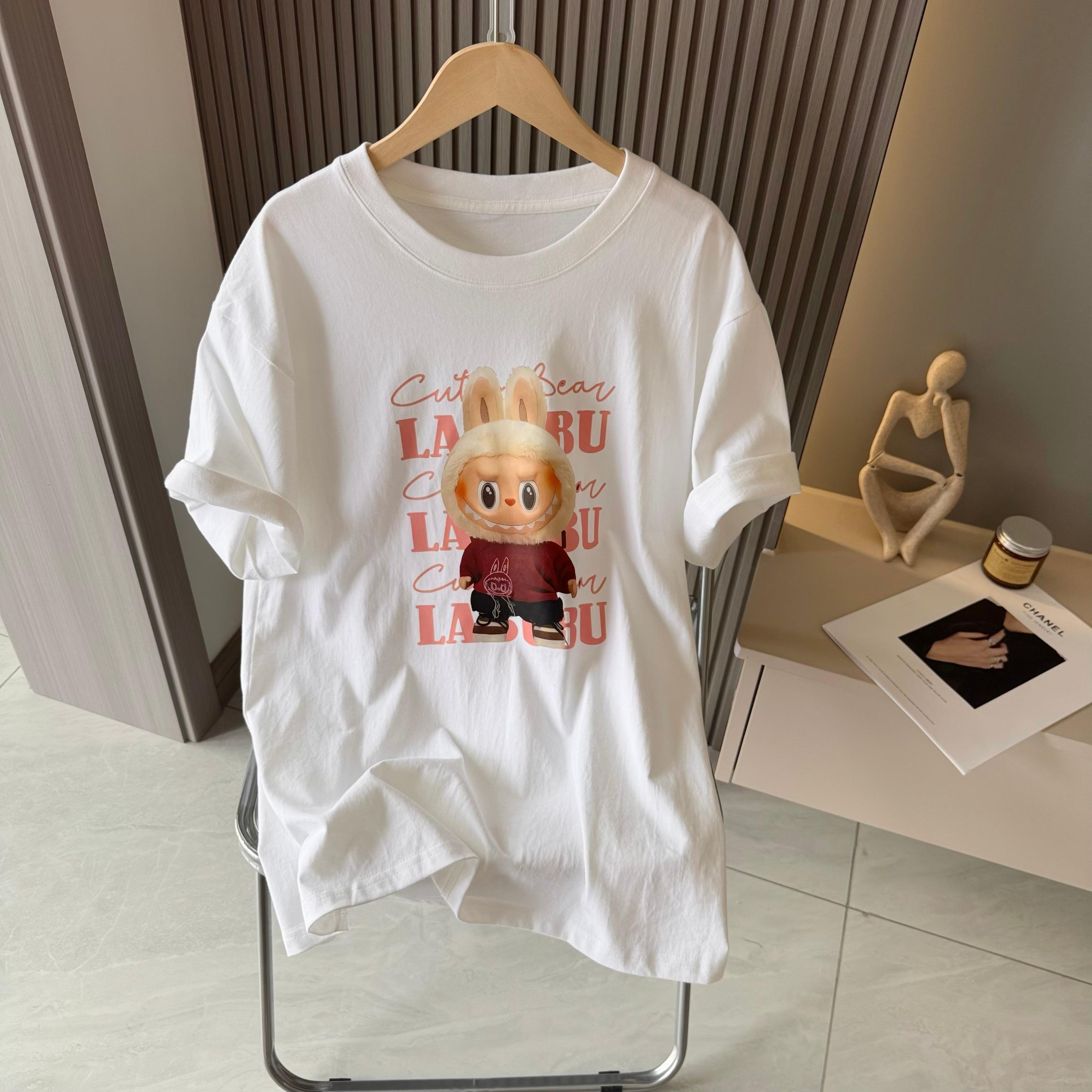 Bubble Mart Labubu short-sleeved T-shirt unisex - cnluxepick