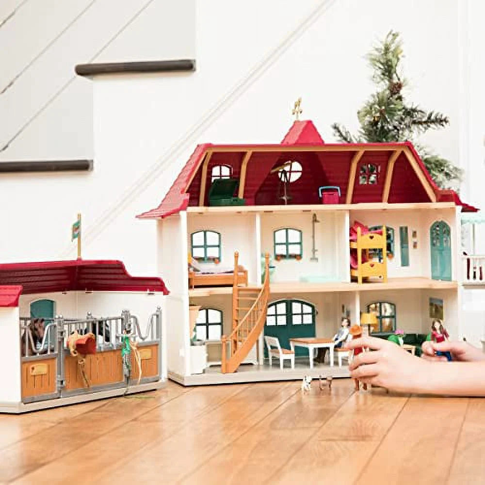 Schleich - Horse Club: Lakeside Country House & Stable with Accessories, 192 Pcs