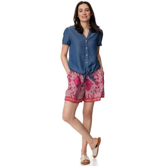 Gina Benotti Damen Shorts mit Allover-Muster