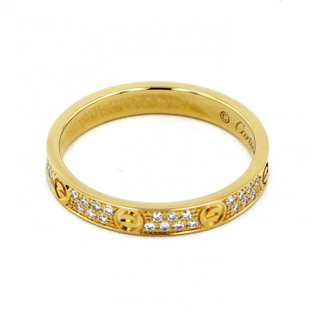 Cartier Love Sm Ring 18K Yellow Gold Diamond