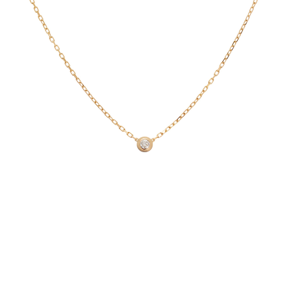 Cartier Damour (diamant Leger) Necklace 18K Rose Gold Diamond B7215700