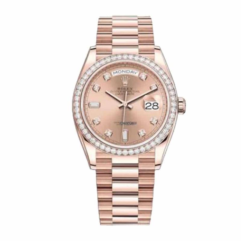 Rolex Day-Date 128345PDP “Pink Diamond” Super Clone Exceptional Replica 1:1