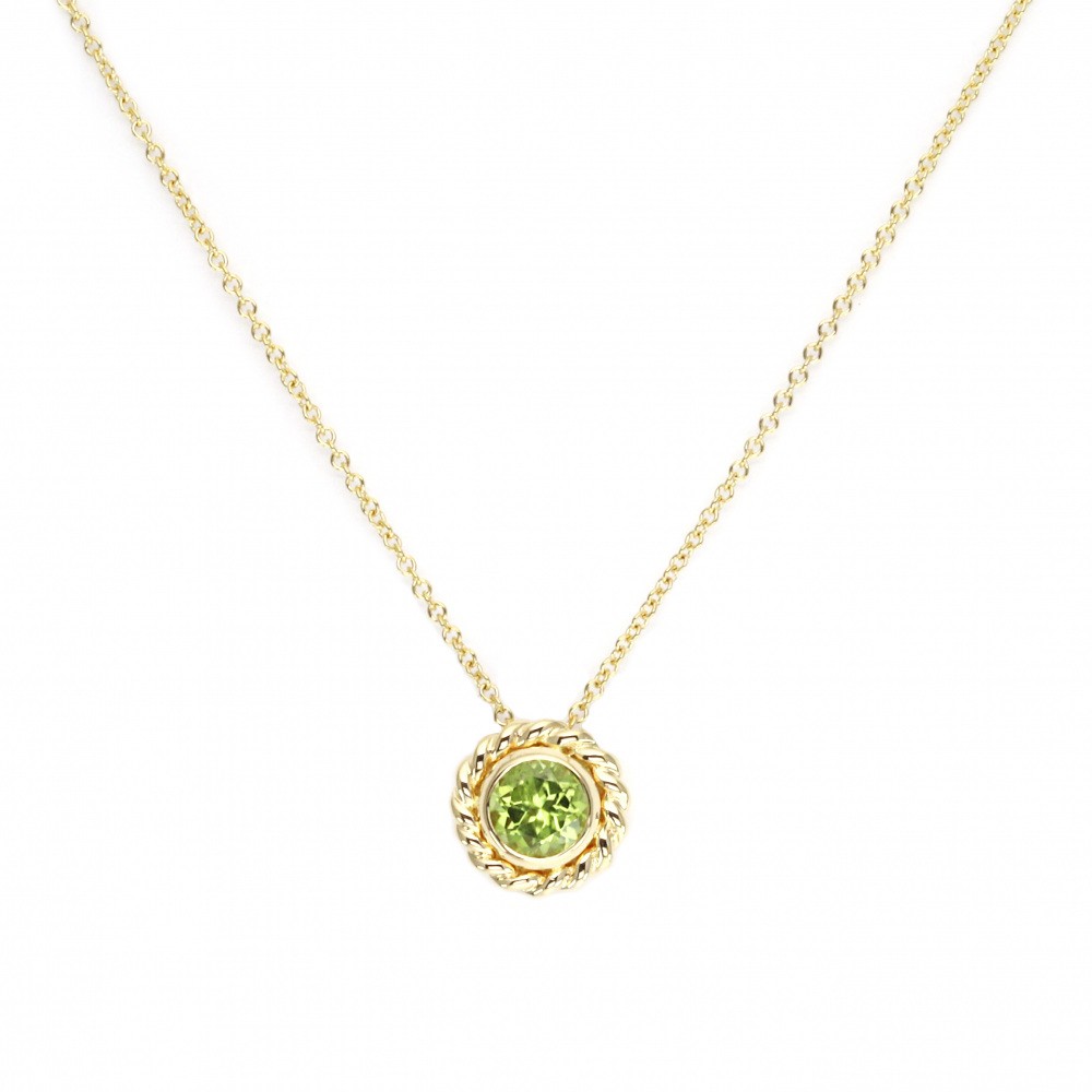 Tiffany & Co. Tiffany Peridot Necklace K18YG Yellow Gold Accessory