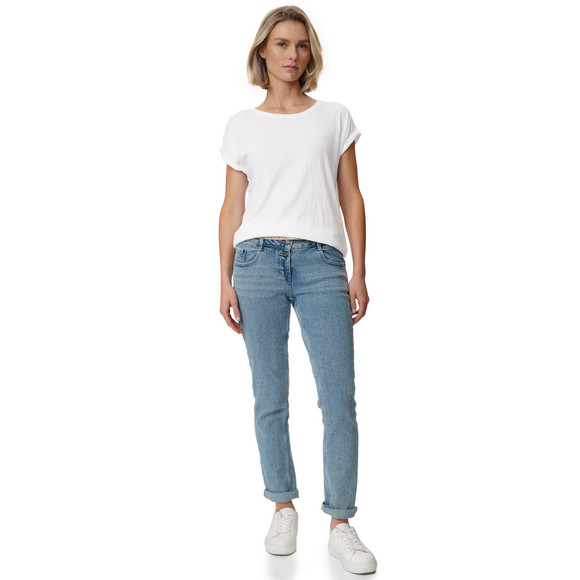 Gina Damen T-Shirt im Basic-Look