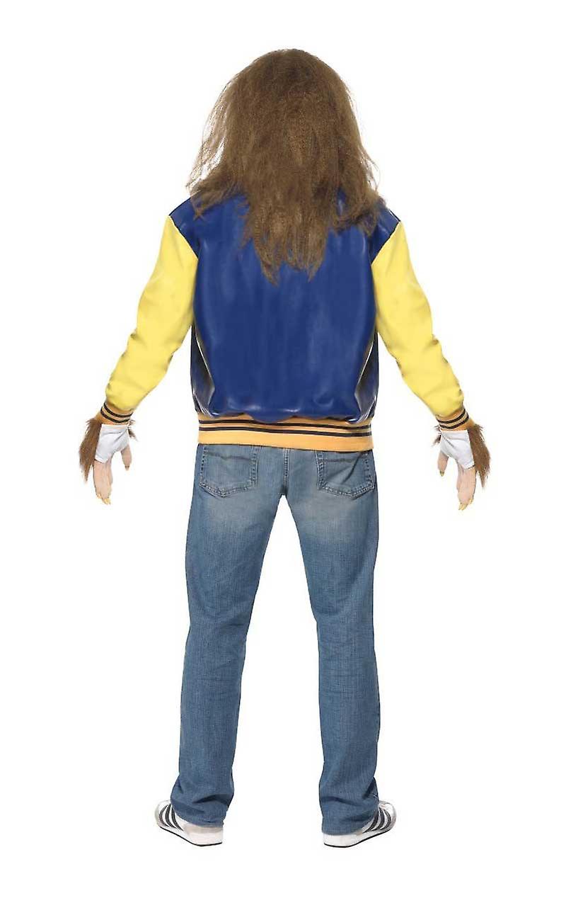 Mens Teen Wolf Costume Halloween Fancy Dress Warewolf
