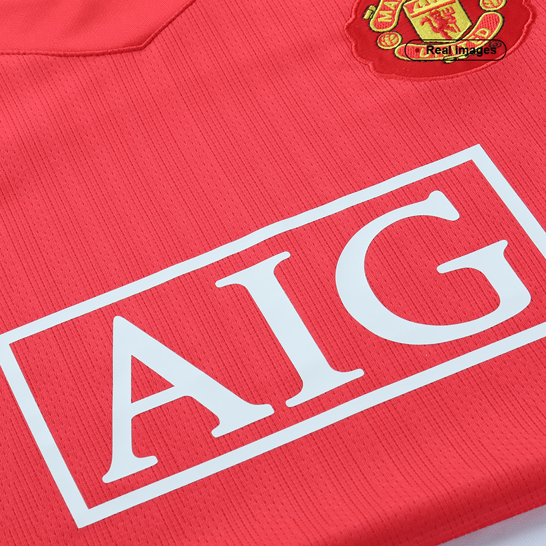 Retro Soccer Jersey RONALDO #7 Manchester United Home 2007/08