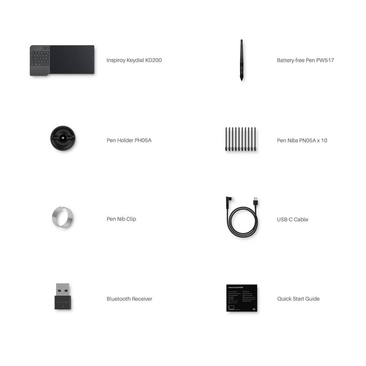 Huion Inspiroy Keydial KD200 Graphics Tablet