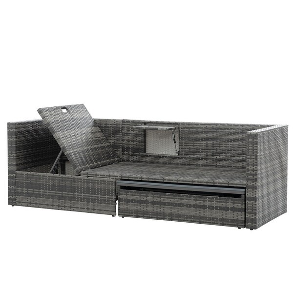 5 Set Wicker Furniture,Patio Furniture,Seasonal PE Wicker Furniture