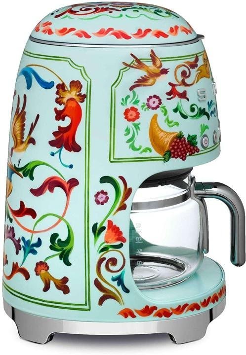 dolce-and-gabbana-x-smeg-10 Cup Programmable Coffee Maker,”Sicily Is My Love,” Collection