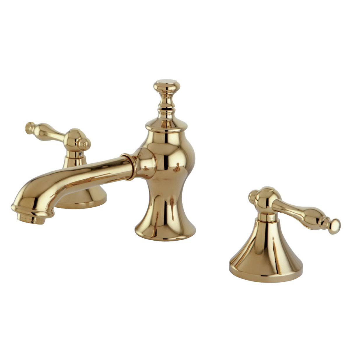 Kingston Brass Kc7061nl 8x22 Widespread Bathroom Faucet, Polished Chrome