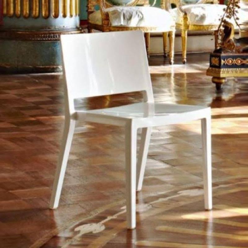 Kartell Lizz Chair - Set of 2, Matte Grey Matte Grey - [Side Chairs]