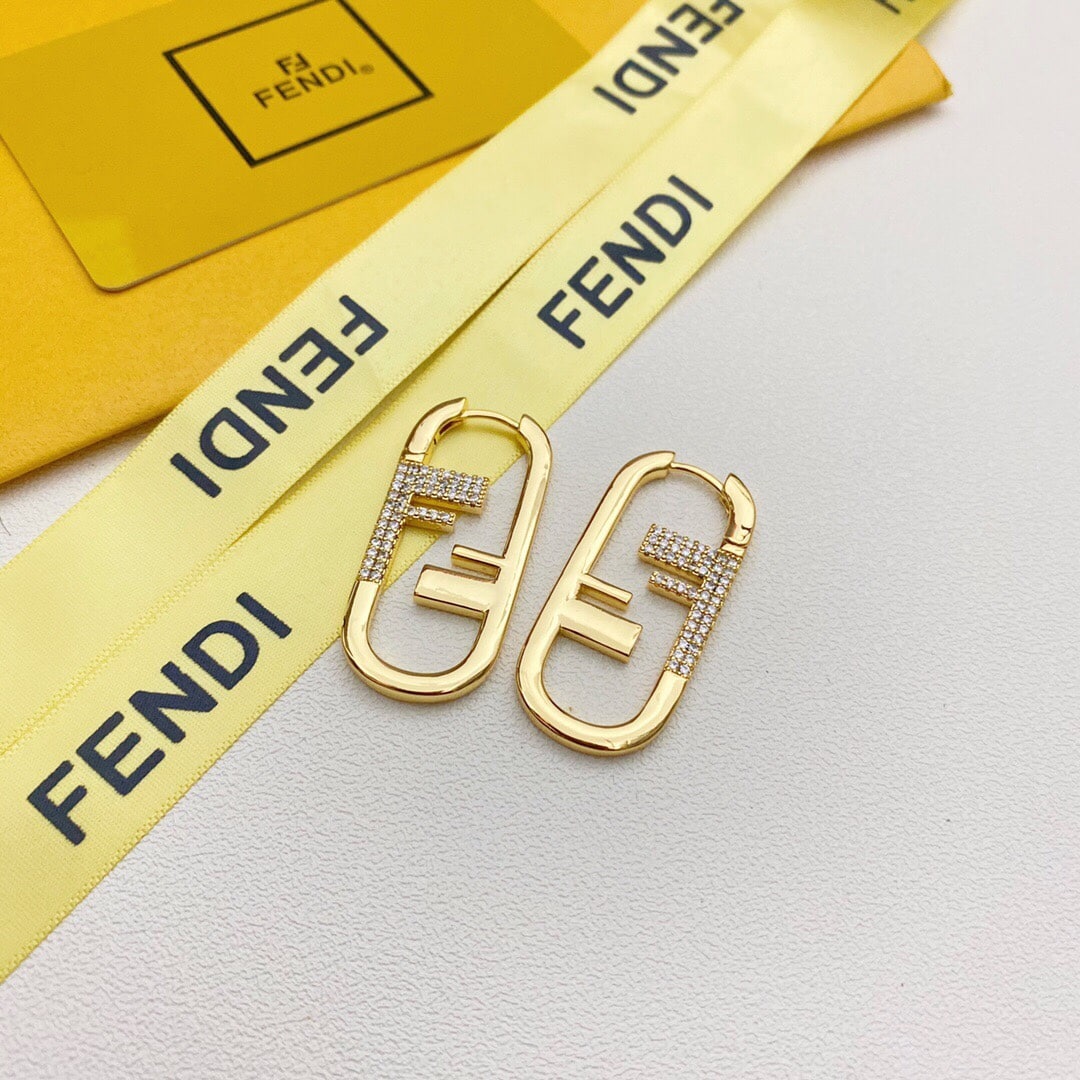 Fendi O’Lock Single Gold Earring