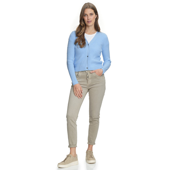 Gina Damen Strickjacke unifarben
