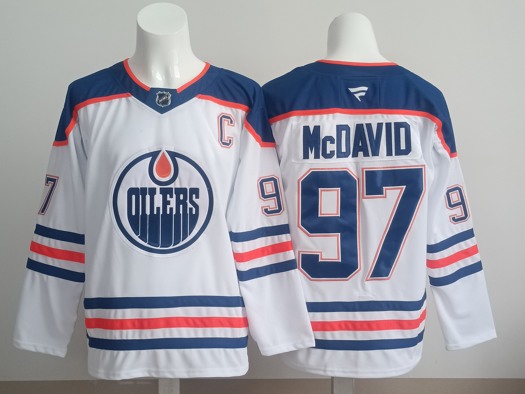 Men's Edmonton Oilers Connor McDavid #97 Fanatics White Player Game Jersey