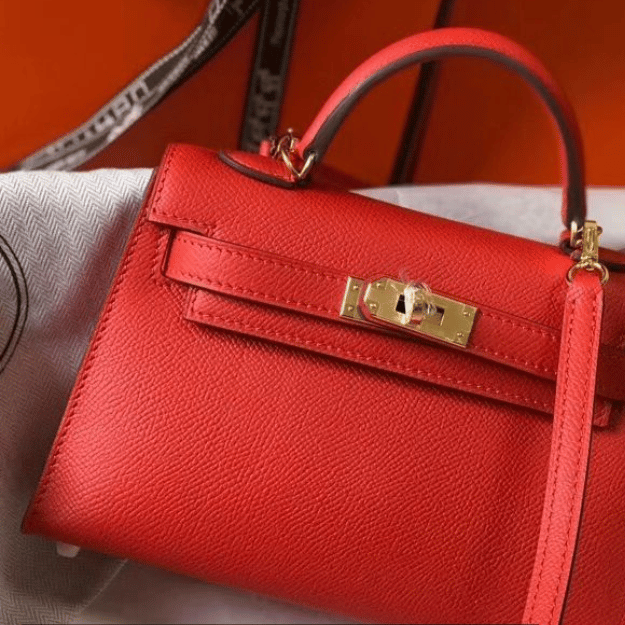 Hermès Kelly Mini II Bag Red 7.5 Inches