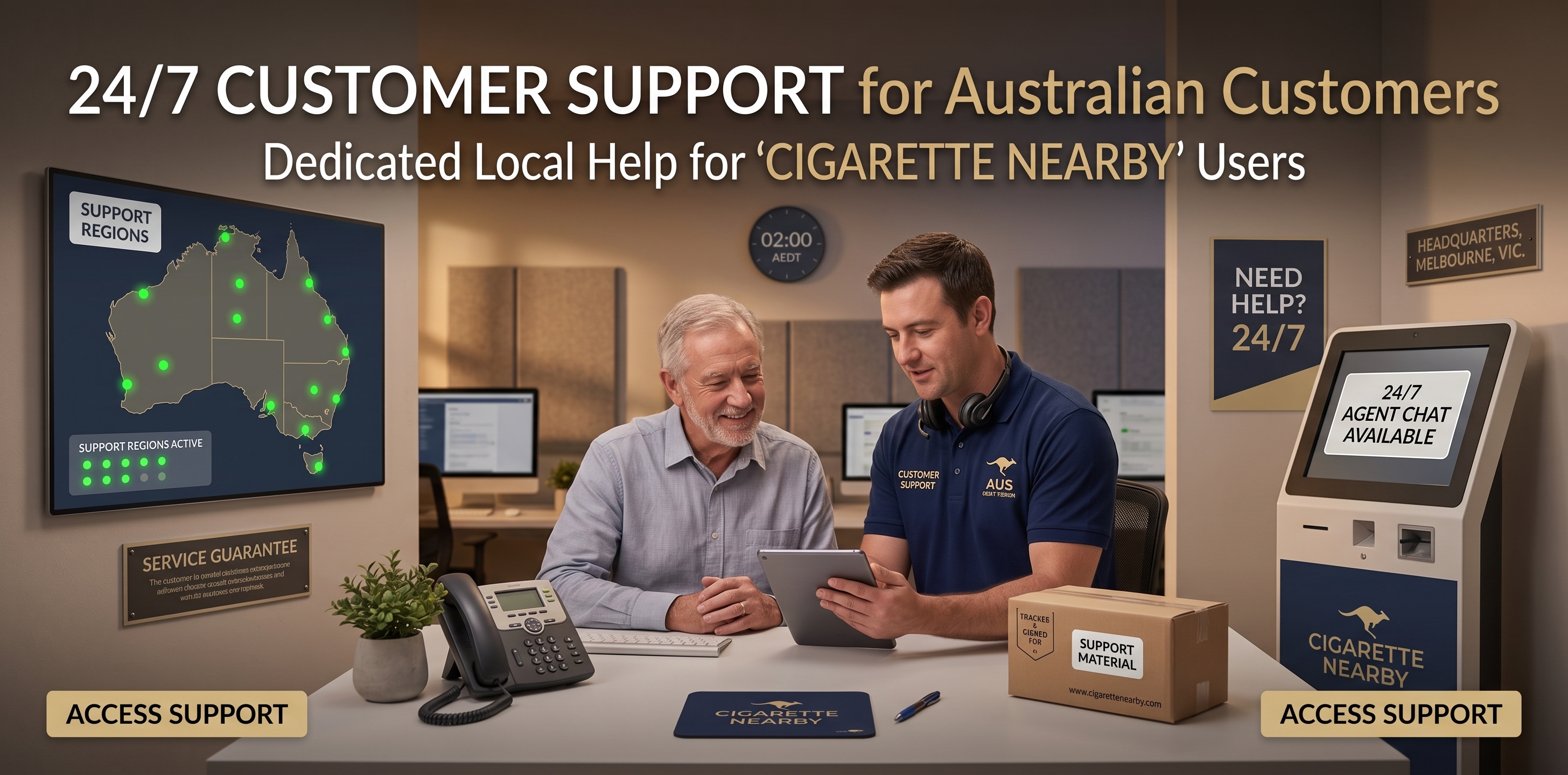 24/7 Customer Support for Australian Customers - Roo Cigs