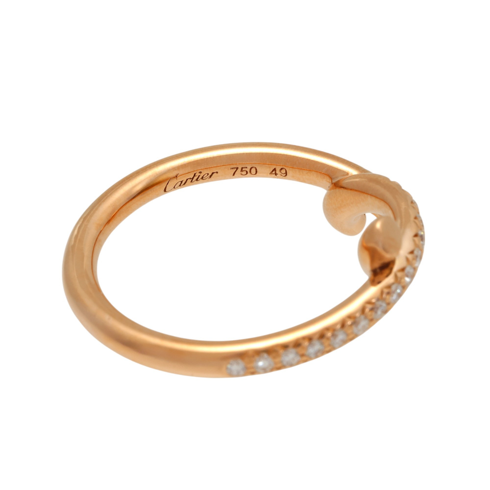 Cartier Entrerace Ring 18K Rose Gold Diamond