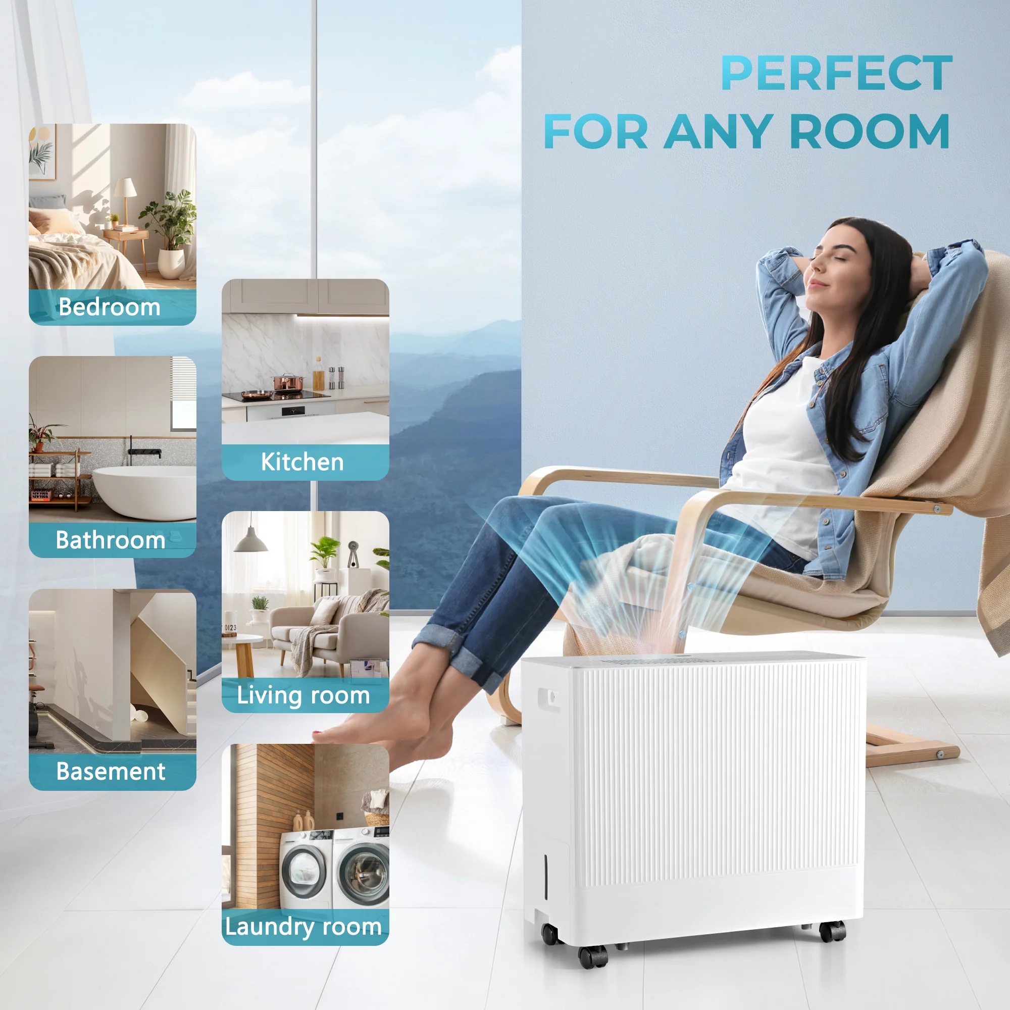 3000 Sq.Ft Energy Star Dehumidifier for Basement