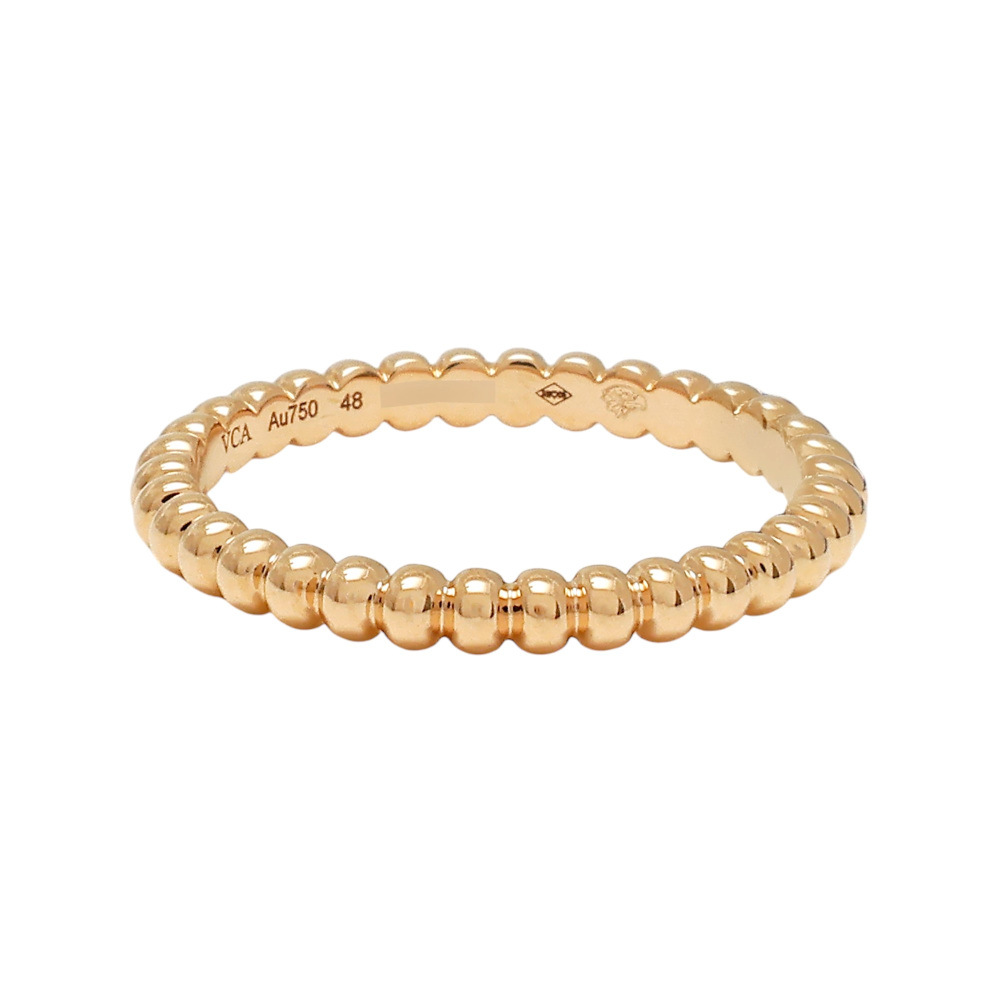 Van Cleef & Arpels Perlet Gold Pearl Ring 18K Rose Gold VCARN33000
