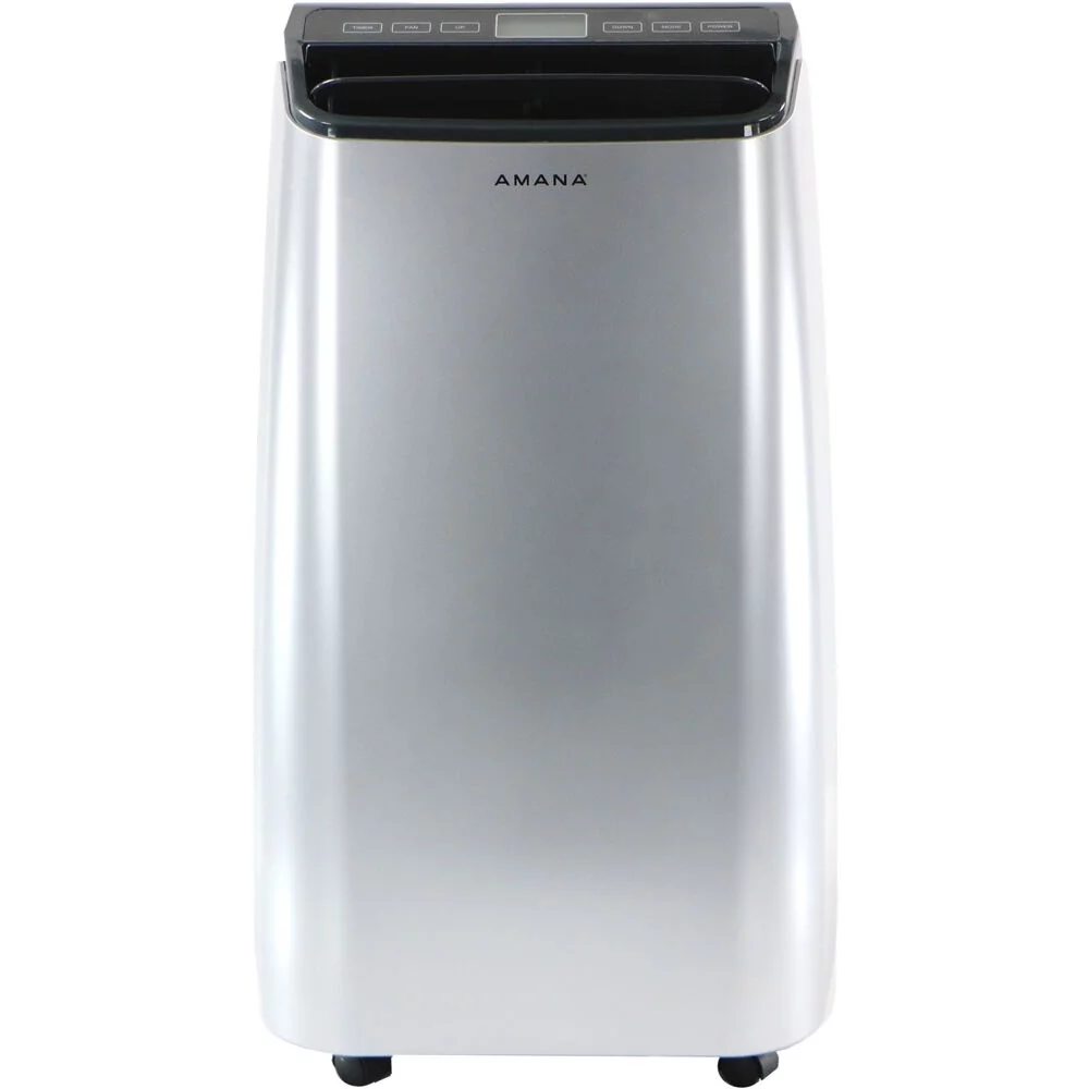 Amana 12000 BTU (7500 BTU Doe) 115-V 450 Sq. ft. Portable Air Conditioner, Silver AMAP121AW-2