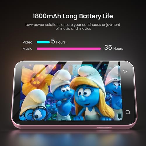 TIMMKOO 80GB Kids MP3 Player with Bluetooth, Parental Controls, Pre-Installed Spotify, Spotify Kids, Audible, 4