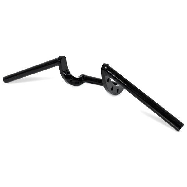 Krator Motorcycle Handlebar 1x22 Black Z-Bars Cruiser Bike for Harley Davidson Road King Custom Classic