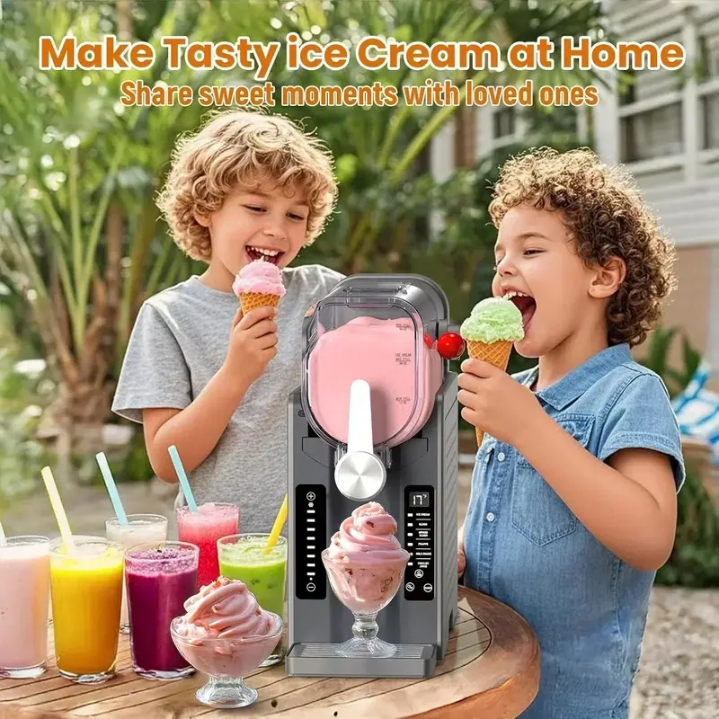 Professional Slushie Machine with LED Display—No Ice Required
