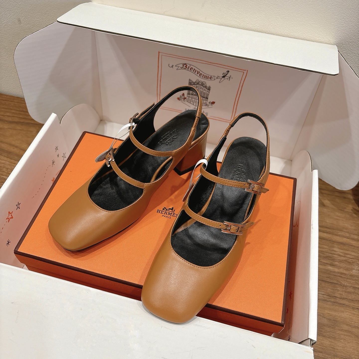Hermes low-heeled fashionable sandals - cnluxepick