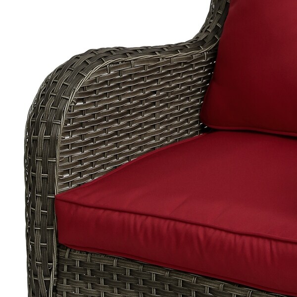 Patio Rattan Chairs Swivel Rocker