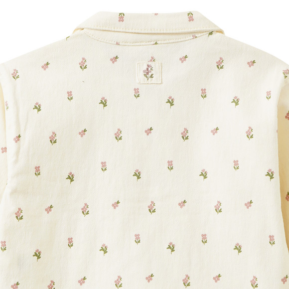 Topomini Pure Collection Baby Jeansjacke mit Blümchen