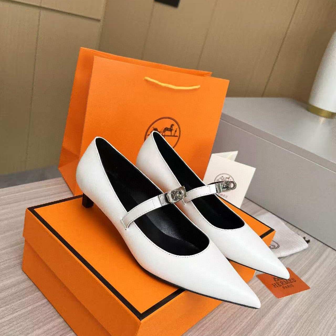 Hermes Pointed Toe Pumps High Heels