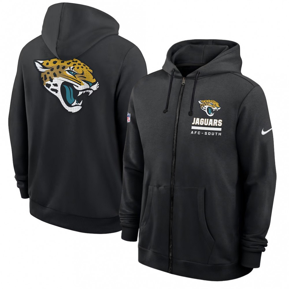 Men's Jacksonville Jaguars Utility Player Sideline NFL Full-Zip Hoodie