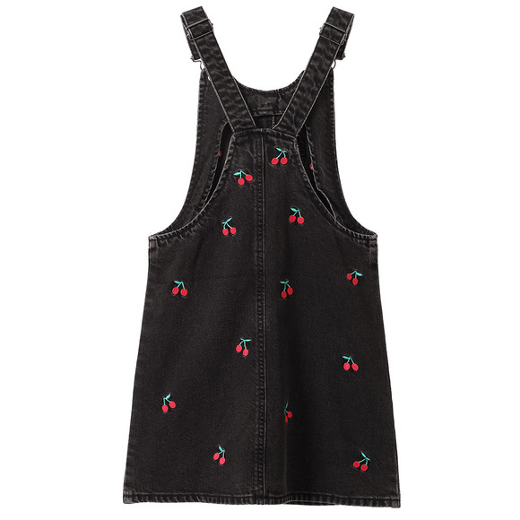 Topolino Mädchen Jeanskleid mit Kirschen-Stickerei