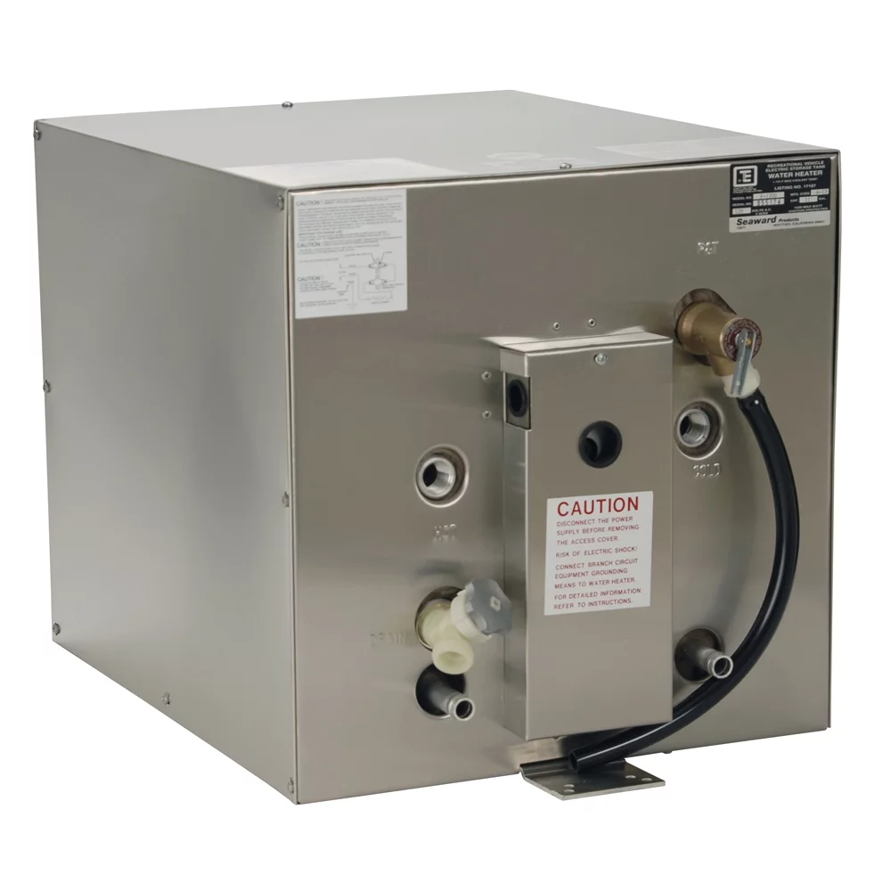 Whale F1200 Stainless Steel 120V AC 11-Gallon Water Heater with Front Heat Exchanger