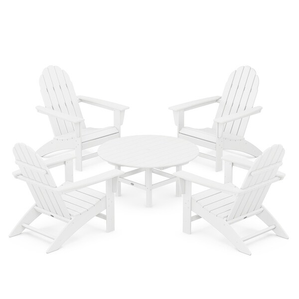 POLYWOOD Vineyard 5Piece Adirondack Chair Conversation Set