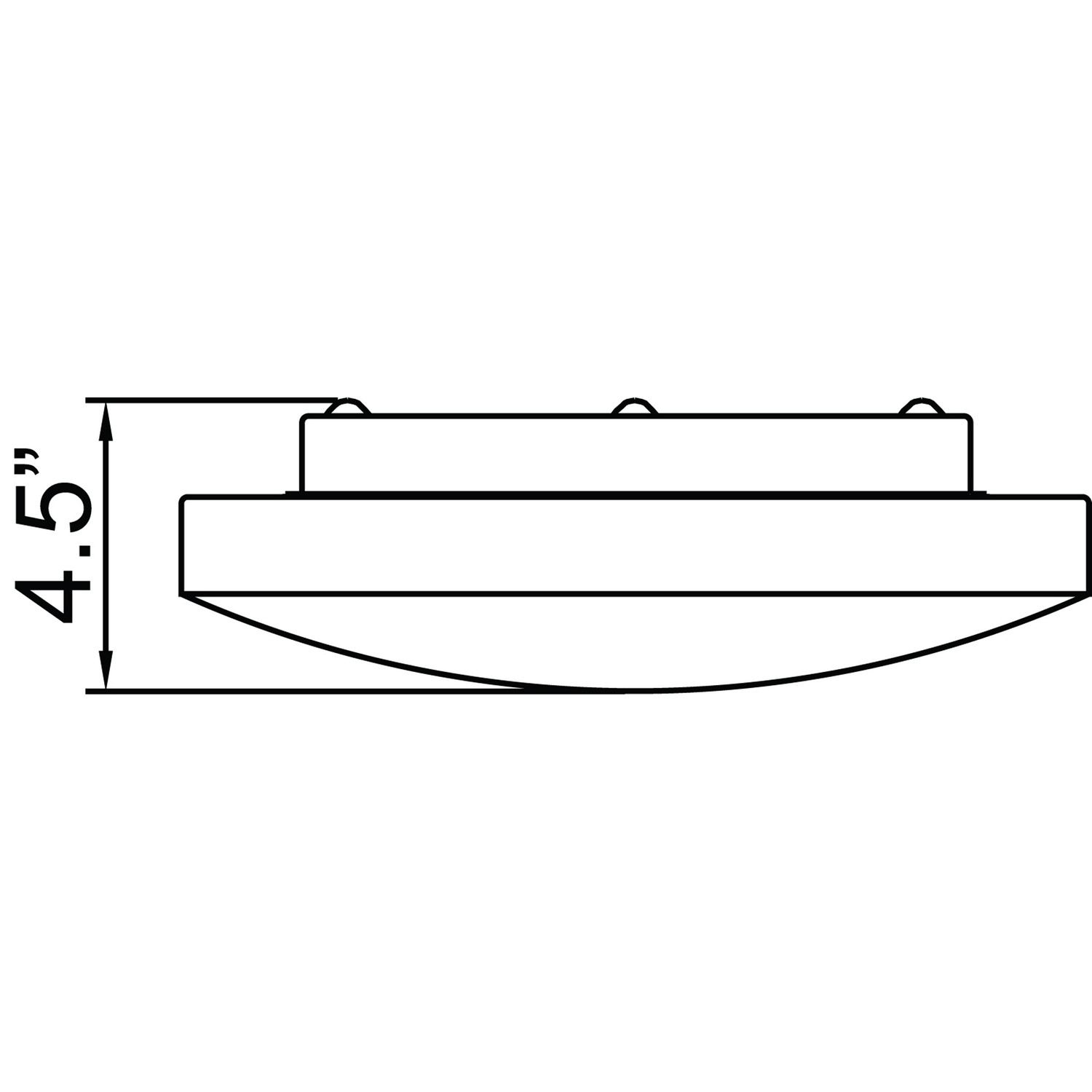 Access Lighting 50162leddlp-wh-opl 19 in. Orion LED White Flush Mount