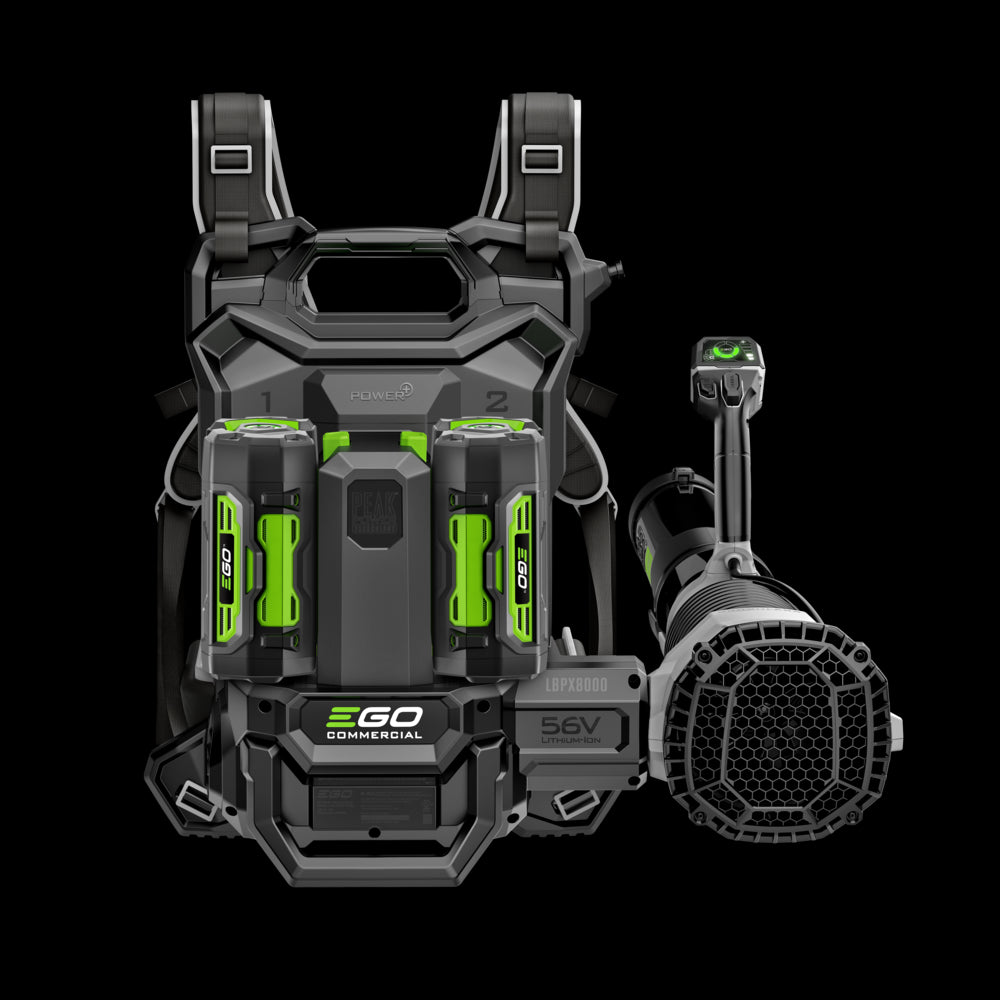 EGO Commercial Backpack Blower Kit 800 CFM with 2x 6Ah Battery & 560W Charger LBPX8004-2