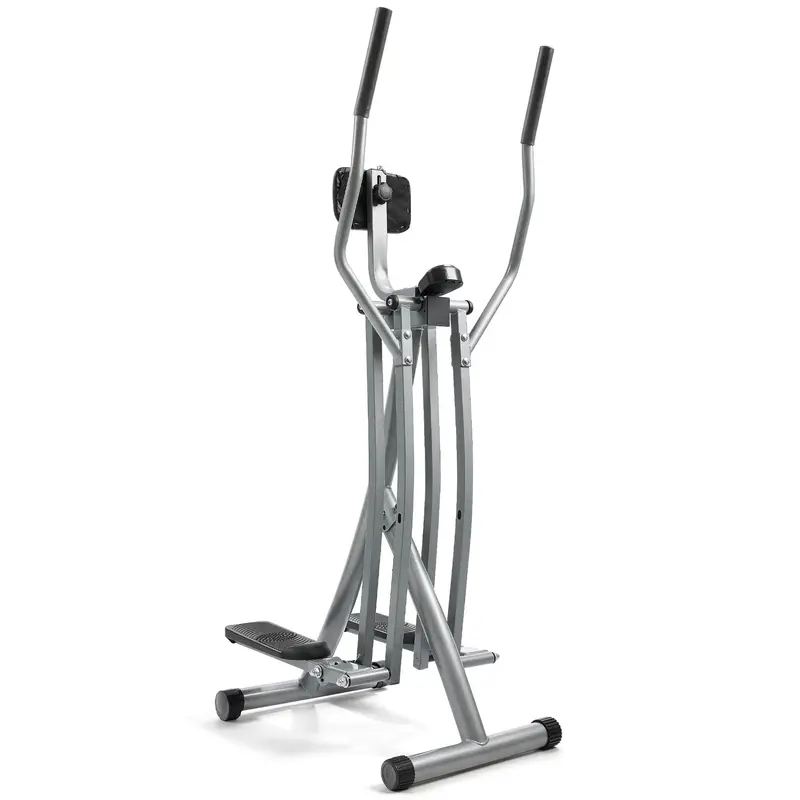 Sunny Health & Fitness SF-E902 Air Walk Elliptical – Compact Glider with SunnyFit App Access and Low-Impact Motion