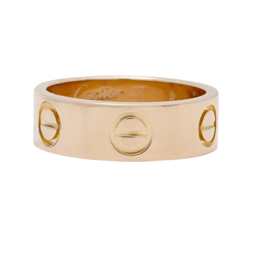 Cartier Love Classic Model Ring 18K Rose Gold B4084800