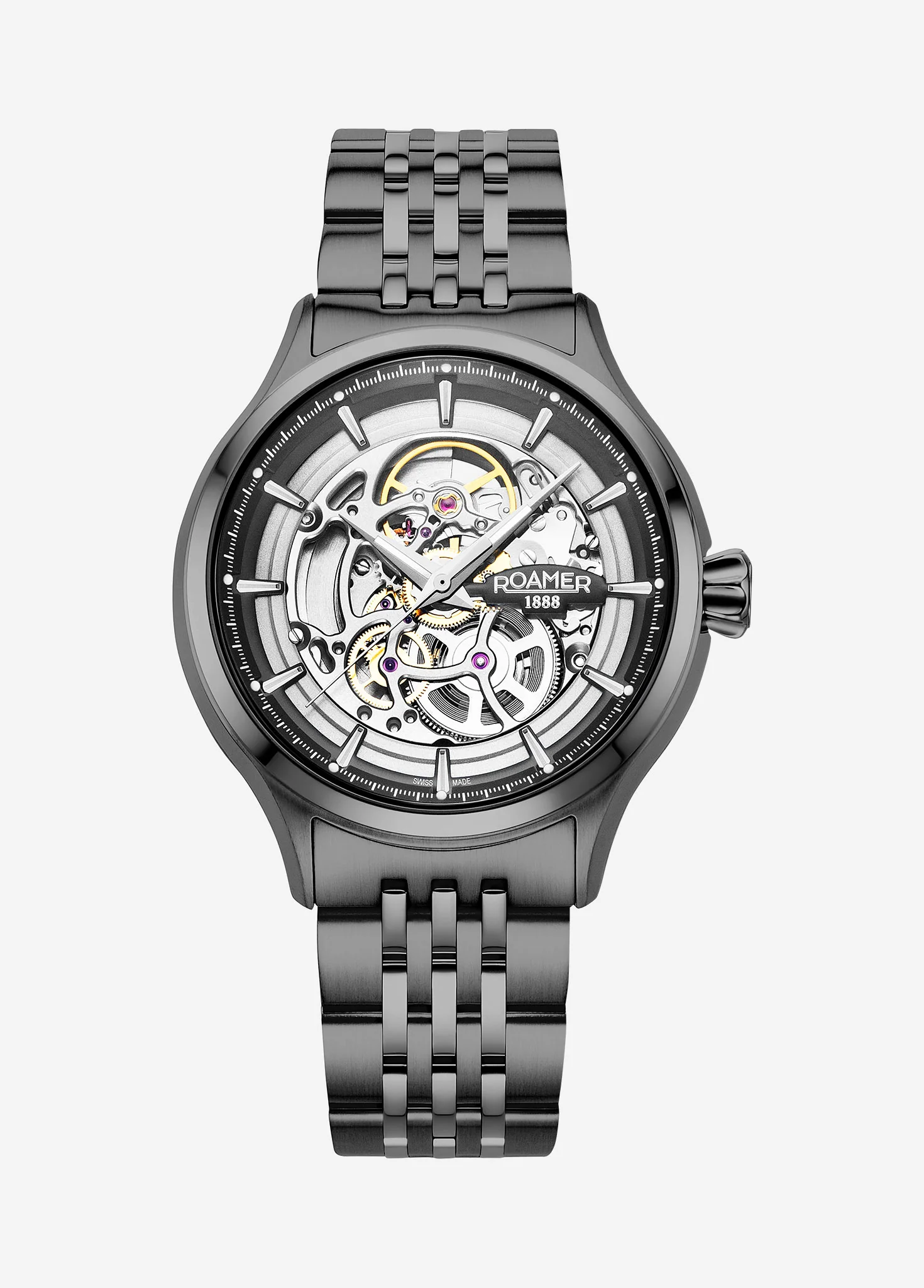 Competence Skeleton IV 43 mm Automatic Three-Hand Black Bracelet Sapphire glass Stainless Steel swiss watch