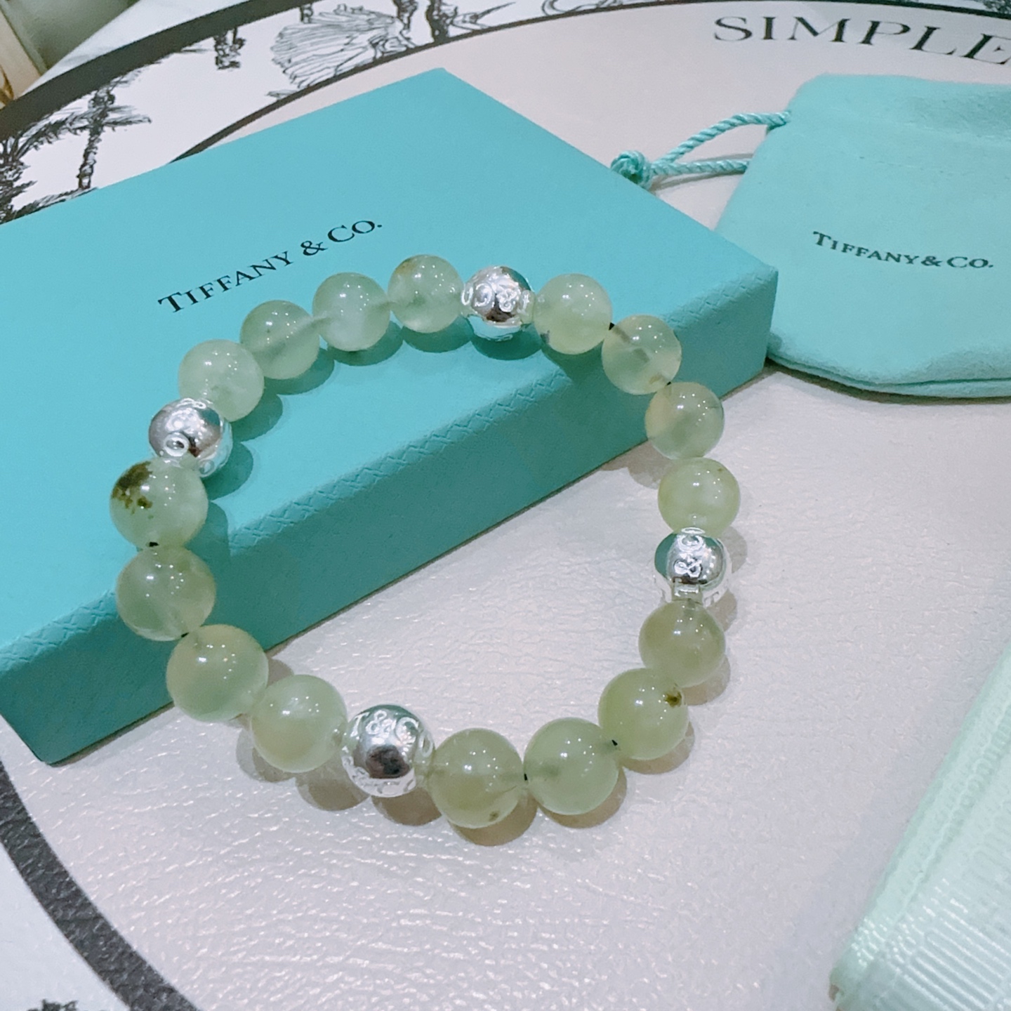 Tiffany bracelet multi-element agate silver style bracelet for couples same style - cnluxepick