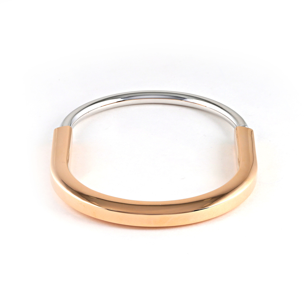 Tiffany & Co. Lock Bracelet 18K White Gold & 18K Rose Gold 73027381