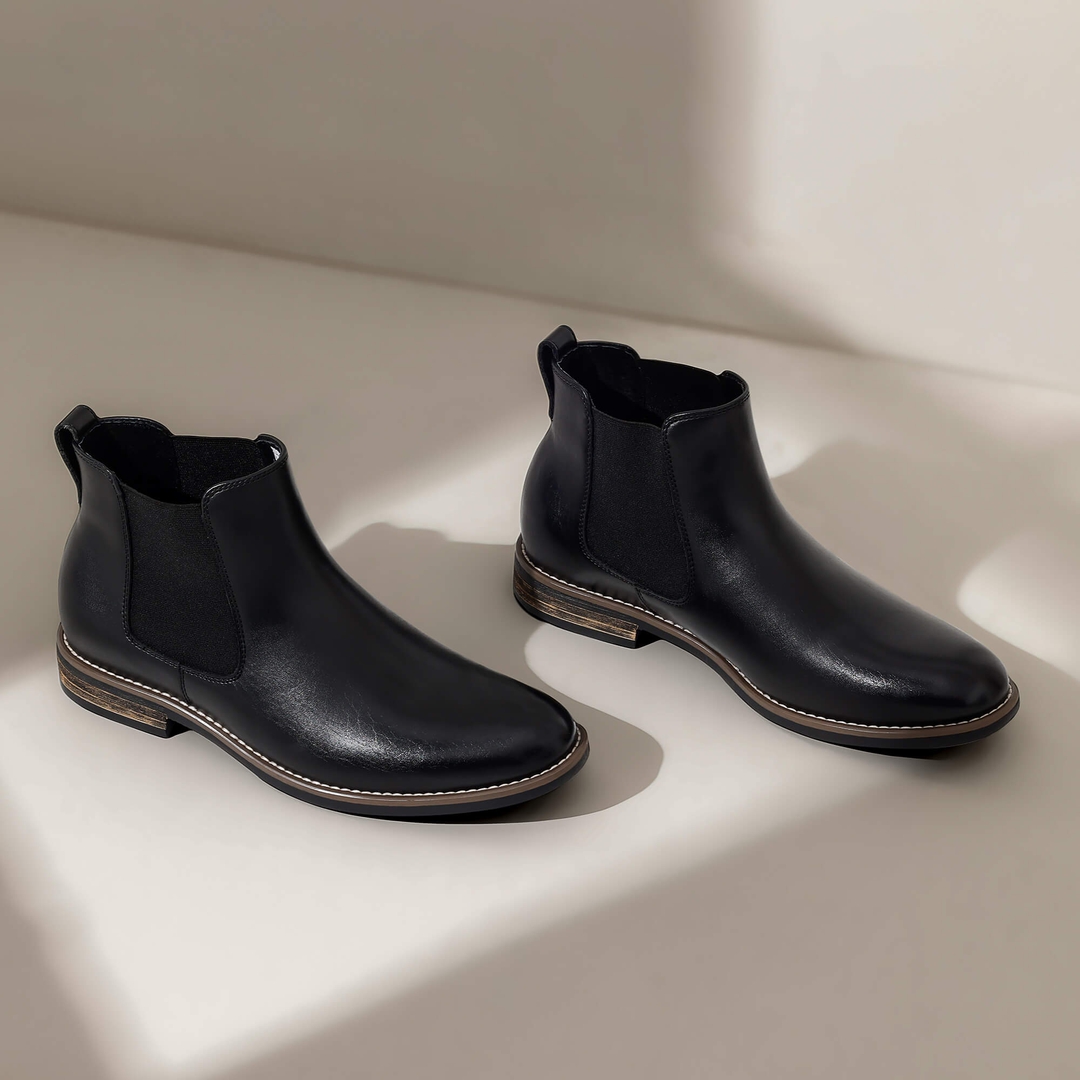 Men's Vegan Leather Dress Chelsea Boots