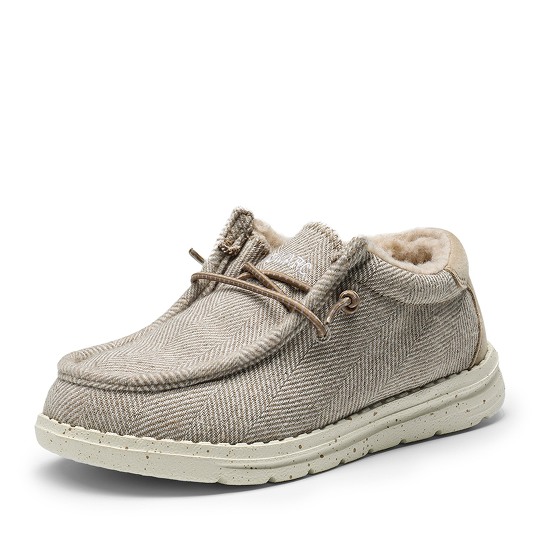 Kid's Woollen Winter Slip-On Fur Loafer