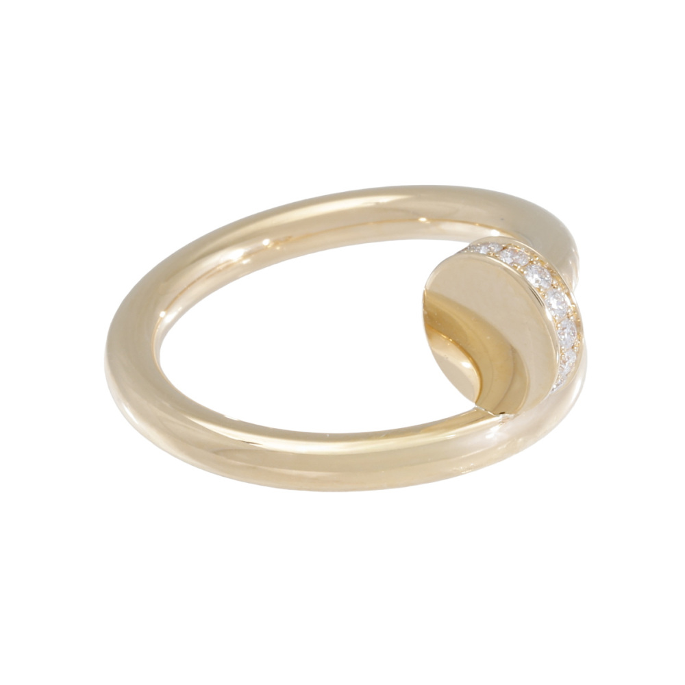 Cartier Juste un Clou Classic Model Diamond Ring 18K Yellow Gold B4216900